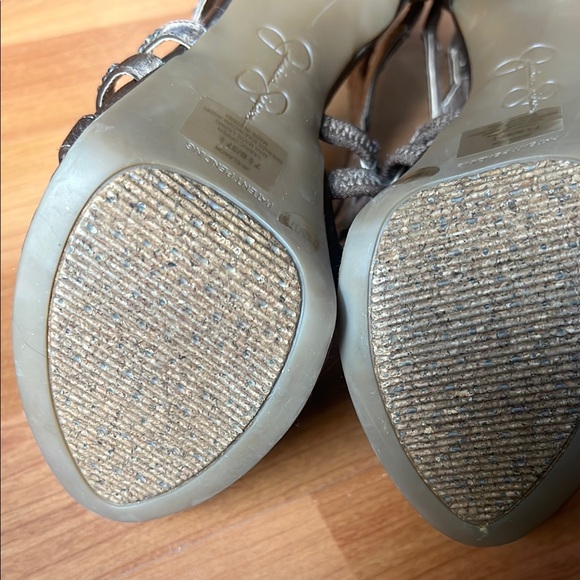 Jessica Simpson Silver Rhinestone Heels - Picture 6 of 7